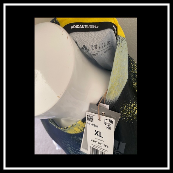 Men’s D4T HIIT Allover Print Tee Shirt Adidas - Picture 4 of 4